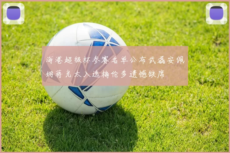 海港超级杯参赛名单公布武磊安佩姆蒋光太入选梅伦多遗憾缺席
